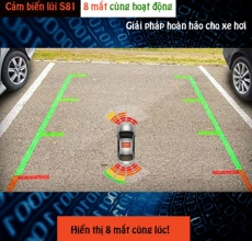 Cảm biến tiến lùi 8 mắt hỗ trợ đỗ xe ICar Parking S81