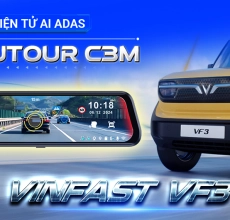 CAMERA HÀNH TRÌNH GƯƠNG UTOUR 3C MAX CHO XE VF3