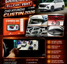 Camera 360 ICAR ELLICAM V6HT Cho Hyundai Custin 2026