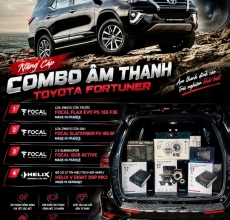 Độ Âm Thanh Focal Cho Toyota Fortuner – Combo Flax Evo, Slatefiber & Helix DSP