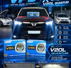 Nâng Cấp 2 Cặp Bi LED X-LIGHT V20L QUANTUM Cho VinFast VF9