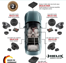 CẤU HÌNH SET ÂM THANH 3WAY 2 HELIX MADE IN GERMANY
