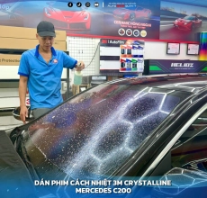 Dán Film Cách Nhiệt 3M Crystalline Pro Cho Xe Mercedes C200 AMG