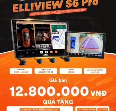 MÀN HÌNH ANDROID LIỀN CAM 360 ELLIVIEW S6 PRO