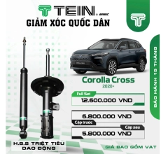 GIẢM XÓC CHO XE TOYOTA COROLLA CROSS (2020+)TEIN BASIC