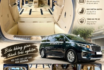 Nâng Cấp Nội Thất Kia Sedona – Ghế Da Nappa & Thảm Sàn 360°