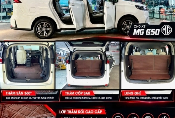 Thảm Sàn 360° Cho MG G50 – Full Cốp Sau & Lưng Ghế