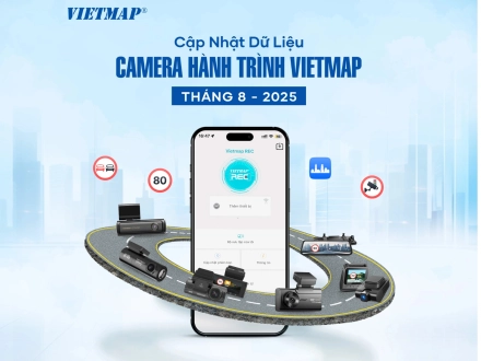 Vietmap cập nhật dữ liệu camera hành trình tháng 8 - 2025